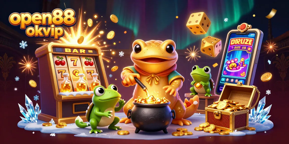 Engage with open88 okvip as the golden salamander alchemist conjures jackpots amidst vibrant casino action.