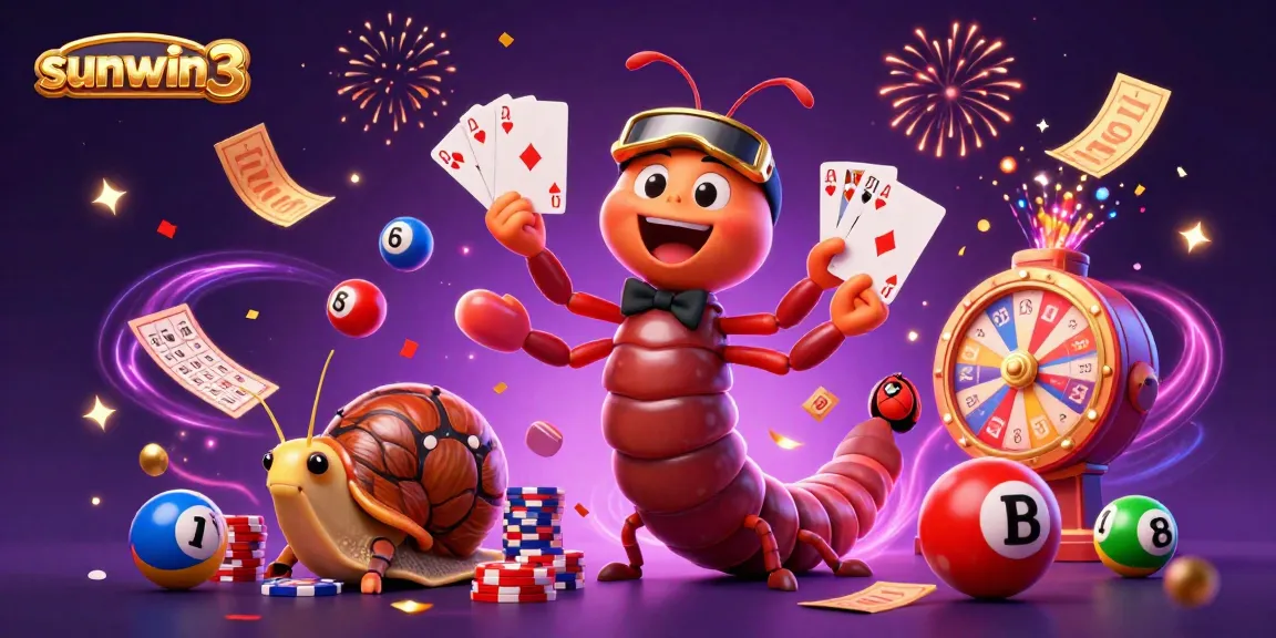 Engage with thrilling fun at sunwin3, featuring lively 3D characters in a vibrant casino atmosphere.