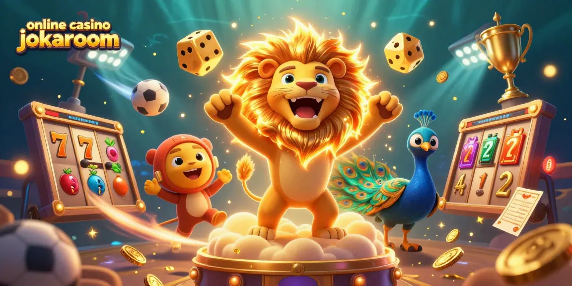 Join the fun at online casino jokaroom with golden dice and exciting jackpot elements!