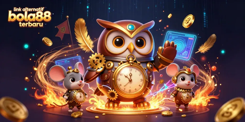 Join the excitement of betting with link alternatif bola88 terbaru, showcasing a vibrant steampunk-themed casino adventure.