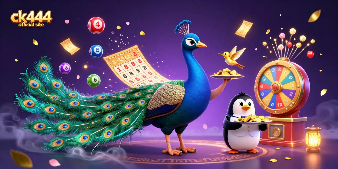 Win big at ck444 official site with this vibrant casino-themed 3D illustration featuring exciting game elements.