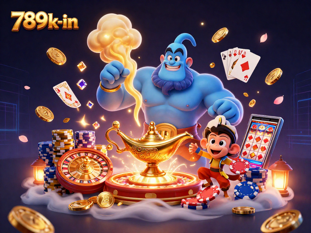 Engage in thrilling gaming action at 789k-in with a vibrant casino illustration capturing live energy.